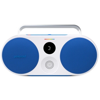 Тонколона Polaroid Music Player 3, 35W RMS, Bluetooth, AUX, USB-C, синьо-бяла, преносима, до 15 часа с едно зареждане, LED дисплей | JAR Computers Polaroid Music Player 3 - Blue and White 009092