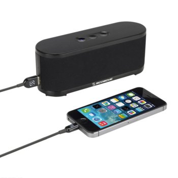 Тонколона Scosche BoomSTREAM, 1.0, 2.5W, Bluetooth, USB, черен | JAR Computers Scosche BoomSTREAM 15915