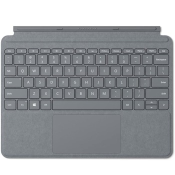 Клавиатура за таблет Microsoft Go Type Cover Charcoal Grey (KCS-00132), съвместима със Surface GO/GO 2, вграден тъчпад, подсветка, магнитна, сива image
