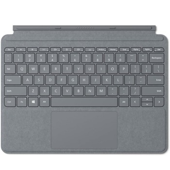 Клавиатура за таблет Microsoft Go Type Cover Charcoal Grey (KCS-00132), съвместима със Surface GO/GO 2, вграден тъчпад, подсветка, магнитна, сива | JAR Computers Microsoft Go Type Cover Charcoal KCS-00132