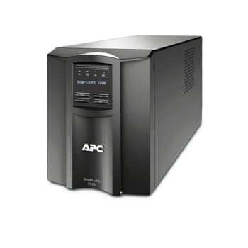 UPS APC Smart-UPS в комплект с разклонител APC Essential SurgeArrest 5, 1000VA/700W, Line Interactive, Tower | JAR Computers APC SMT1000IC_PM5U-GR