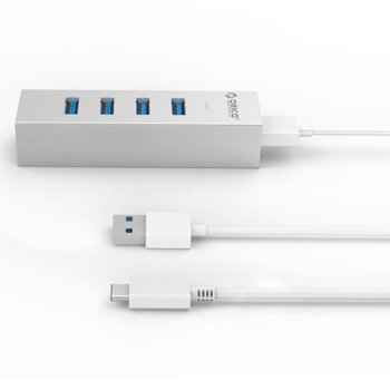 USB хъб Orico ASH4-U3 с 4 порта ASH4-U3-SV-PRO