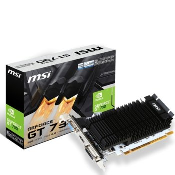 Видео карта NVIDIA GeForce GT 730, 2GB, MSI N730K-2GD3H/LP, DDR3, 64-bit, HDMI, DVI, VGA | JAR Computers MSI N730K-2GD3H/LP