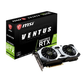 Видео карта Nvidia GeForce RTX 2080, 8GB, MSI Ventus, PCI-E 3.0, GDDR6, 256bit, 3x DisplayPort, 1x HDMI, 1x USB-C | JAR Computers MSI TU104-400
