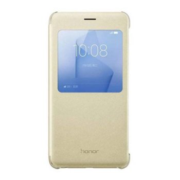 Huawei View Flip Cover за Huawei Honor 8 златист