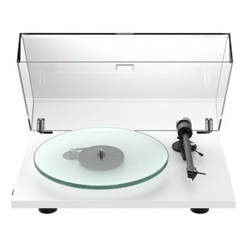 Грамофон Pro-Ject Audio Systems T2 W, Rainier доза, предусилвател, ремъчно задвижване, 9" рамо, USB, Wi-Fi, бял | JAR Computers Грамофон Pro-Ject Audio Systems T2 W Rainier White