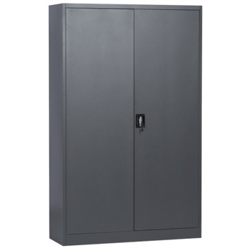 Метален шкаф Carmen CR-1237 Е SAND, 4x рафтове, прахово боядисан, метален, заключване, регулируема височина на рафтовете, черен image
