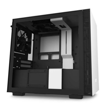 Кутия NZXT H210i (CA-H210i-W1), Mini-ITX, 1x USB 3.1 Gen 2 Type C, 1x USB 3.1 Gen 1, прозорец, бяла, без захранване | JAR Computers NZXT CA-H210i-W1