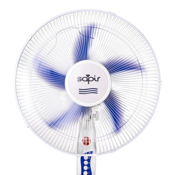 Настолен вентилатор Sapir SP 1760 B5, 45W, 3 степени, 40 cm диаметър, бял/син | JAR Computers Sapir SP 1760 B5 Blue