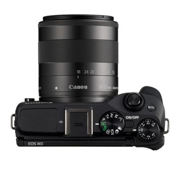 Canon EOS M3 black + EF-M 18-55mm + LP-E17