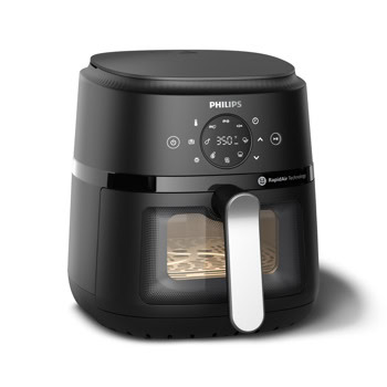 Фритюрник с горещ въздух Philips NA221/00, 4.2 л. вместимост, 9 програми, RapidAir технология, таймер, незалепващо покритие, 1500W | JAR Computers Philips NA221/00