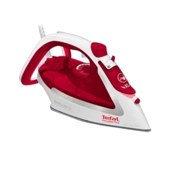 Парна ютия Tefal Easygliss Plus, Durilium Airglide технология на плочата, 45 г/мин непрекъсната пара, 195 г/мин парен удар, анти-капкова система, анти-варовикова система, 2500W, червена | JAR Computers Tefal Easygliss Plus FV5717E0