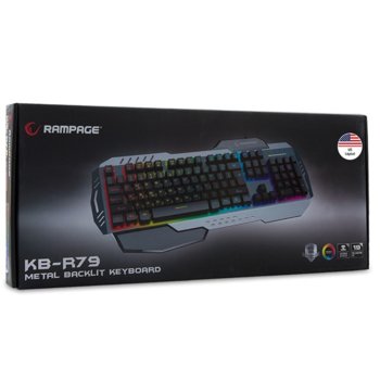 Everest Rampage KB-R79 Rainbow Gaming Q