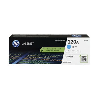 Тонер касета за HP LaserJet Pro 4202/4302 - Cyan - W2201A - HP 220A - Оригинална, заб.: 1800 брой копия | JAR Computers HP 220A Cyan W2201A