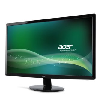 Монитор Acer S240HLbid (ET.FS0HE.005), 24" (60.96 cm), TN панел, Full HD, 5ms, 100 000 000:1, 250 cd/m2, HDMI, DVI | JAR Computers Acer S240HLbid ET.FS0HE.005