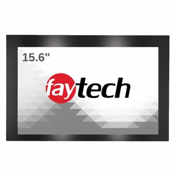 Индустриален Монитор Faytech 1010502421 FT156TMCAPOFHBOB, 15.6"(38.1 cm) Full HD Capacitive тъч панел, DVI-D, HDMI, VGA | JAR Computers Faytech 1010502421 FT156TMCAPOFHBOB