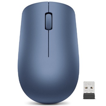 Мишка Lenovo 530 Wireless Abyss Blue, оптична (1200 dpi), безжична, USB, синя image