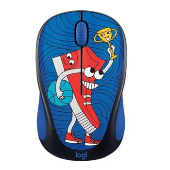 Мишка Logitech M238 Doodle SNEAKER HEAD, оптична(1000 dpi), безжична, USB, щампа | JAR Computers Logitech M238 Doodle SNEAKER HEAD 910-005050
