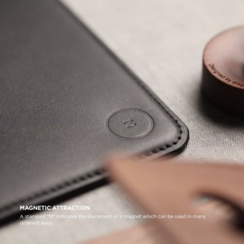Elago Genuine Leather Mouse Pad Black EL-EPAD-BK
