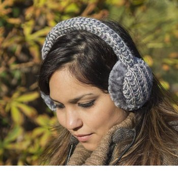KitSound On-Ear Multi Lurex Knit Audio Earmuffs