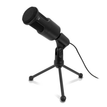 Микрофон Ewent EW3552, филтър за шум, 3.5mm жак, 2.0m кабел, черен image