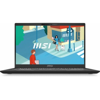 Лаптоп MSI Modern 15 H C13M (9S7-15H431-075), осемядрен Intel Core i5-13420H 2.1/4.6GHz, 15.6" (39.62cm) Full HD IPS Display, (HDMI), 16GB DDR4, 512GB SSD NVMe, 1x USB 3.2 Gen 2 Type-C, Windows 11 Home | JAR Computers MSI Modern 15 H C13M-075BG 9S7-15H431-075