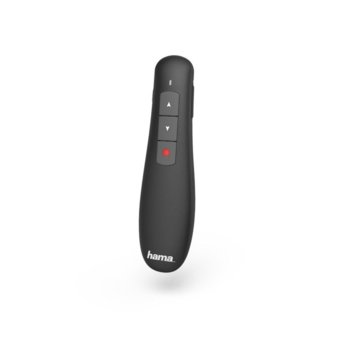 Лазерен презентационен кит HAMA X-Pointer, Wireless, Черен | JAR Computers Лазерен презентационен кит HAMA Wireless Черен