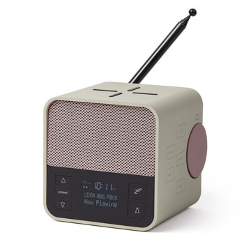 Радиочасовник Lexon Oslo News+, DAB+/FM радио, будилник, Bluetooth, 10W безжично зарядно устройство, розов image
