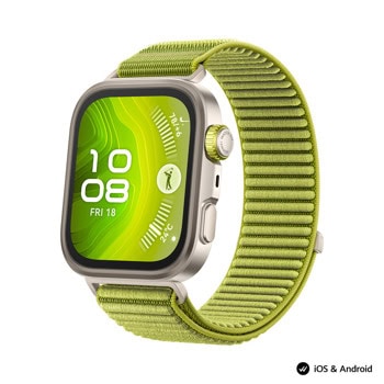 Смарт часовник Huawei Watch Fit 4 Pro Seiya-B29F Green, 1.82"(4.62cm) AMOLED дисплей, 10 дни време на работа, зелена плетена каишка | JAR Computers Huawei Watch 4 Fit Pro Seiya-B29F Green