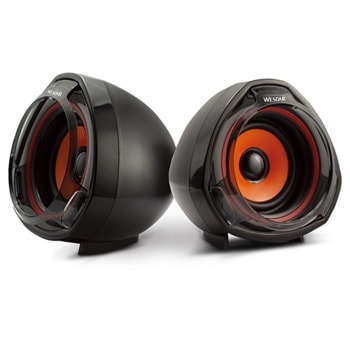Тонколони Wesdar CS1 ORANGE, 2.0, 10W, USB, 3.5mm жак, черно/оранжеви | JAR Computers Wesdar CS1 ORANGE