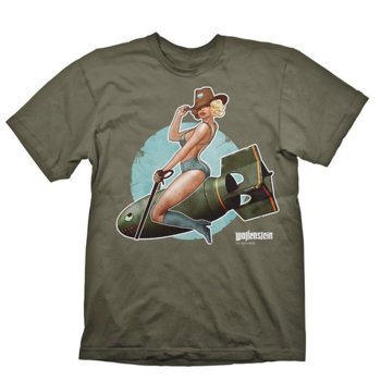 Тениска Gaya Entertainment Wolfenstein Pin-Up, размер M, зелена | JAR Computers Gaya Entertainment WOlfenstein Pin-Up M