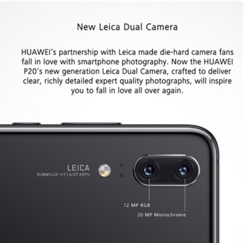 Huawei P20 Dual SIM, EML-L29C Black