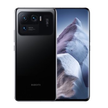 Смартфон Xiaomi Mi 11 Ultra (черен), поддържа 2 sim карти, 6.81" (17.29 cm) AMOLED 120Hz HDR10+ дисплей, осемядрен Snapdragon 888 2.4 GHz, 12GB RAM, 256GB Flash памет, 50.0 + 48.0 + 48.0 & 20.0 MPix камера, Android | JAR Computers Xiaomi Mi 11 Ultra 12/256GB Black