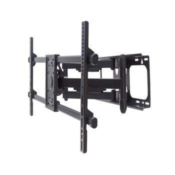 Стойка за телевизор Manhattan 461290, за стена, за екрани 37"-90", VESA до 800x400, до 75 кг, черен | JAR Computers Manhattan 461290