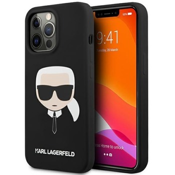 Karl Lagerfeld Head Silicone Case KLHCP13XSLKHBK