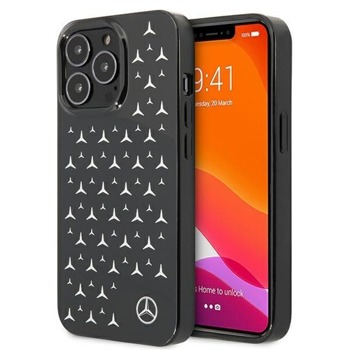 Mercedes Silver Stars Pattern Silicone