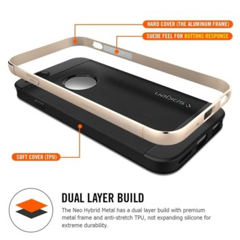 Spigen Neo Hybrid Metal Case for iPhone 6 gray