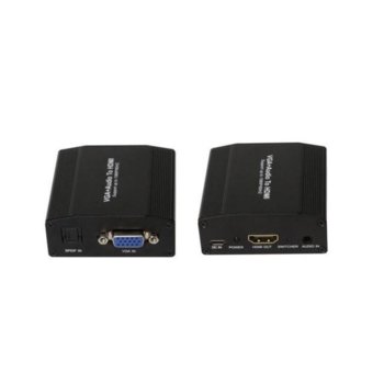 Конвертор Estillo, HDMI(ж) към D-Sub(ж) + SPDF изход image