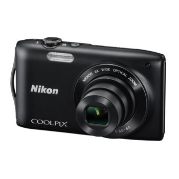 Фотоапарат Nikon Coolpix S3200 +подарък 4GB SD к…