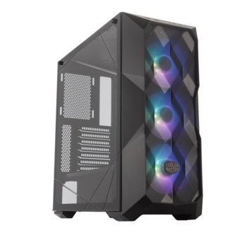 Кутия Cooler Master MasterBox TD500 Mesh ARGB, Mini ITX/Micro ATX/ATX/E-ATX, 2x USB 3.2 Gen 1, темперирано стъкло, черна, без захранване | JAR Computers Cooler MasterBox TD500, Mesh, Black, ARGB