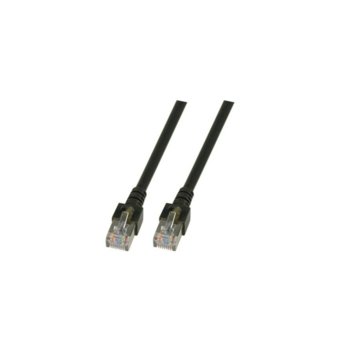 Кабел FTP EFB Elektronik, 5m, Cat 5E, пач-кабел, черен | JAR Computers EFB Elektronik RJ45 F/UTP Cat.5e 5m black K5465.5