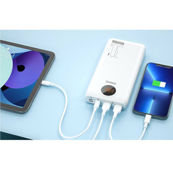 romoss sw20s pro digital display 20000 mah бял