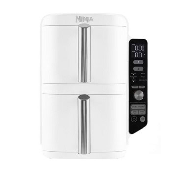 Фритюрник с горещ въздух Ninja Double Stack XL 2-Drawer, 9.5 л. вместимост, 6 програми, двойна кошница, 2470W | JAR Computers Ninja Double Stack XL 2-Drawer SL400EUWH