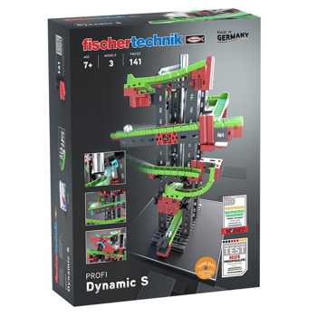Конструктор Fischertechnik Dynamic S - Marble run, писта, 3 модела, 140 компонента, над 7г. | JAR Computers Fischertechnik Dynamic S - Marble run 536620