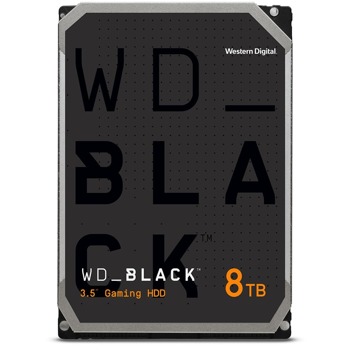 Твърд диск 8TB WD Black Gaming WD8001FZBX, SATA 6Gb/s, 7200rpm, 256MB кеш, 3.5"(8.89cm) | JAR Computers WD Black 8TB BLACK 3.5 Inch Gaming Hard Drive