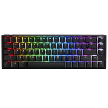 Клавиатура Ducky One 3 Classic SF 65, жична, гейминг, механична, Hotswap Cherry MX Black суичове, RGB подсветка, черна, USB | JAR Computers Ducky One 3 Classic SF 65 Cherry MX Black
