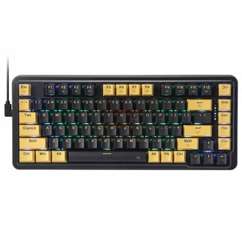 Клавиатура Redragon Elf K649PY, механична, Gold суич, гейминг, RGB подсветка, N-Key Rollover, 7 мултимедийни клавиша, черна, USB | JAR Computers Redragon Elf K649PY