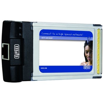 PCMCIA, 10/100/1000Mbs, Sweex LC102