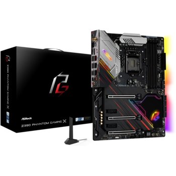 Дънна платка ASROCK Z390 Phantom Gaming X, Z390, LGA1151, DDR4, PCI-Е (HDMI&DP)(CFX), 8x SATA 6Gb/s, 3x M.2 slot, 7x USB 3.1, ATX | JAR Computers ASROCK Z390 PHANTOM GAMING X Socket 1151 300 serie