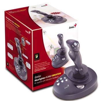 Joystick Genius MaxFighter F-31U, USB, Vibration | JAR Computers Joystick Genius MaxFighter F-31U, USB, Vibration